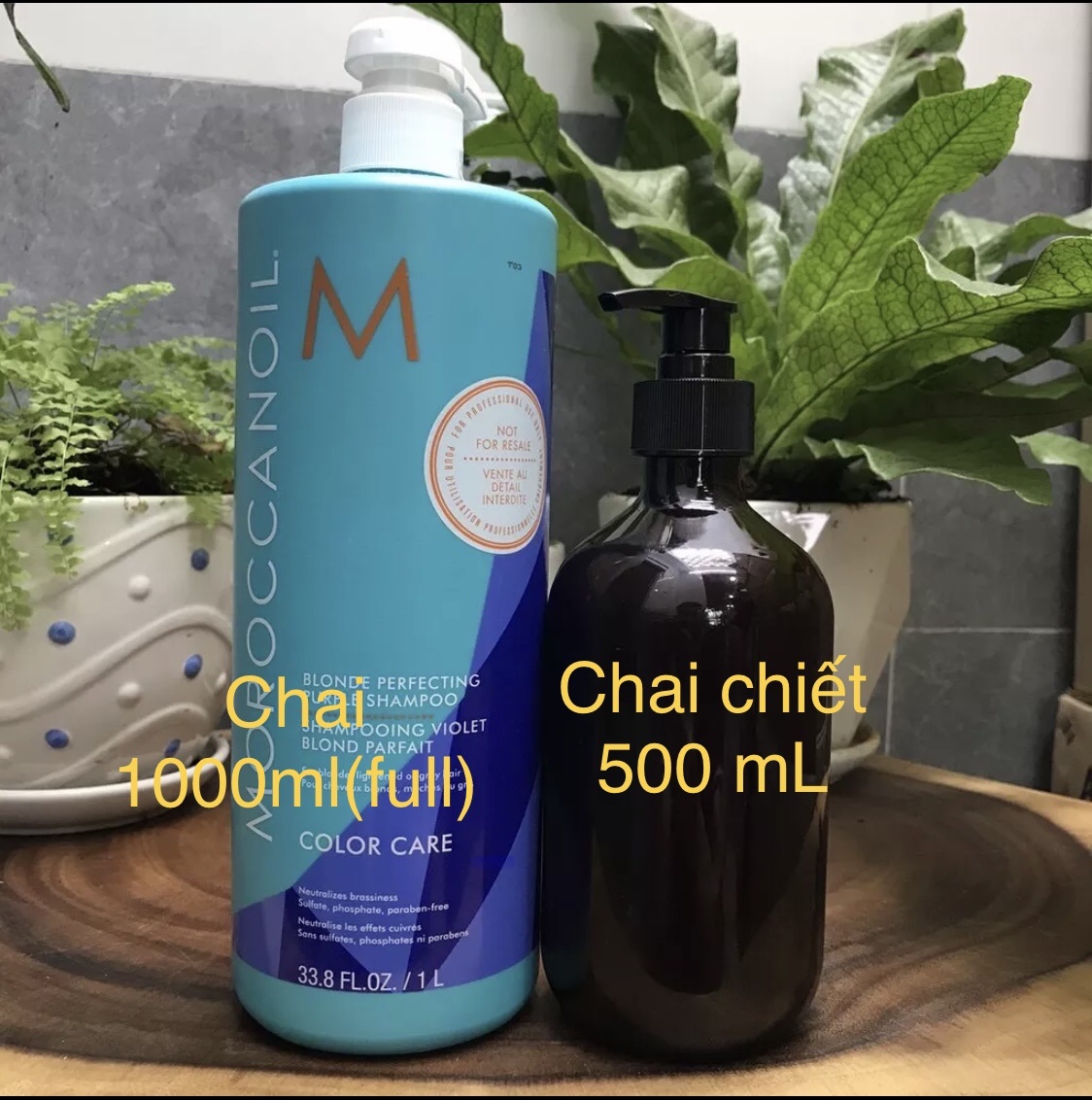 🌼Chính hãng 🌺 Dầu gội tím khử vàng Moroccanoil Blonde Perfecting Purple Shampoo 1000ml