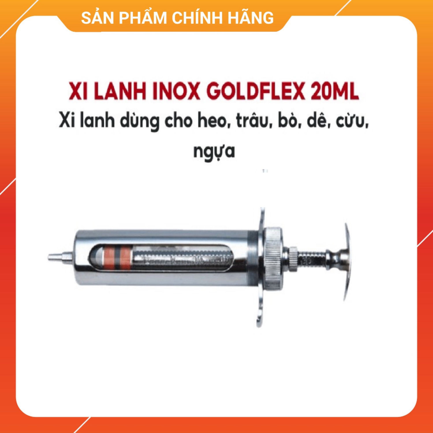 Xi lanh Inox Goldflex Hàn Quốc Cao Cấp 20ml