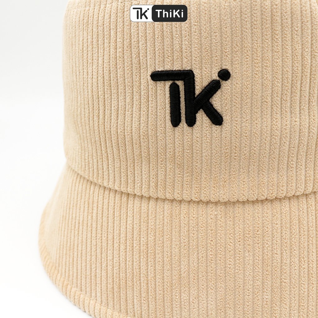 Nón Bucket Preppy nhung tăm THIKI