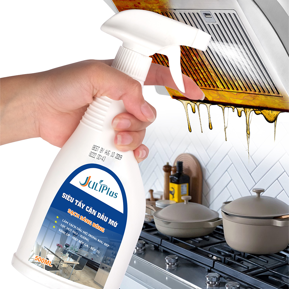 Degreasing kitchen, bottle eraser Juli plus cleaning sieve machine smoke smell, face gas cooker, induction cooker, wall tiles, electric stove, eraser saucepan, microwave oven. Bottle 500ml
