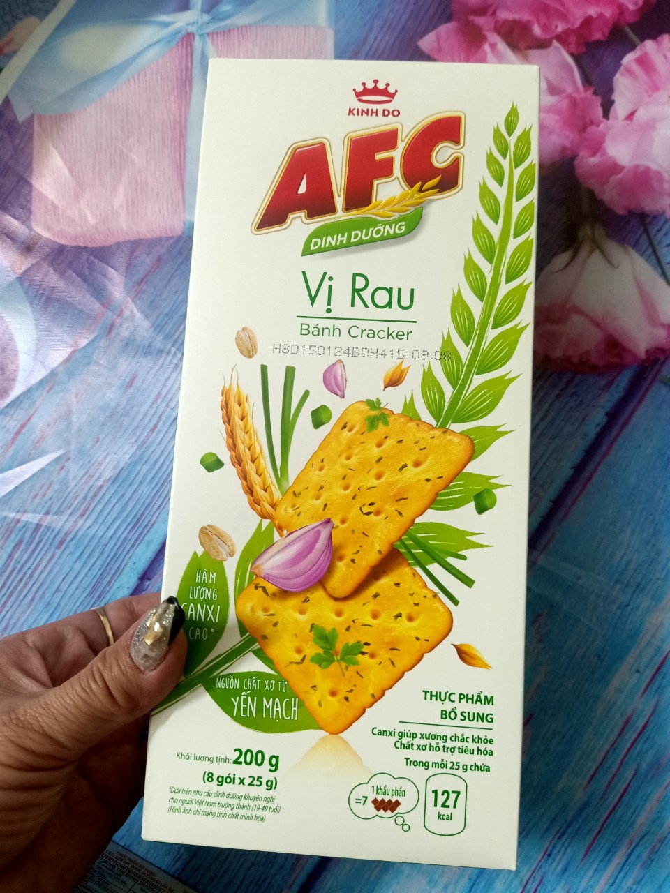 bánh AFC vị rau/ lúa mì hộp 200g