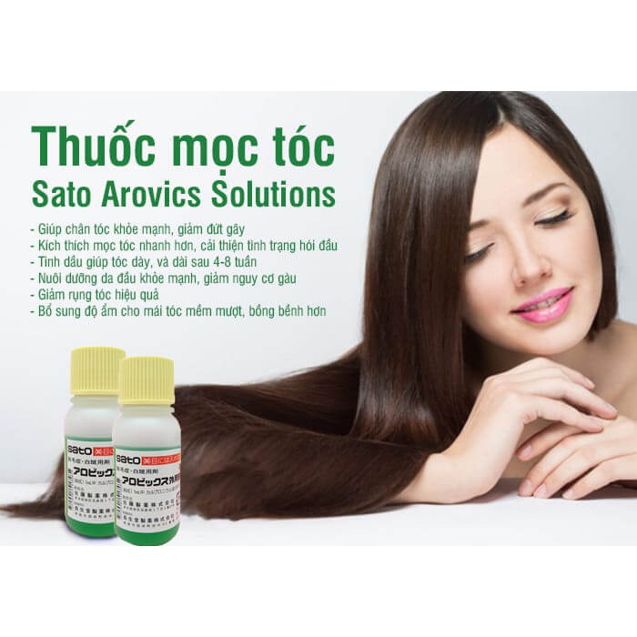 Tinh chất giảm rụng tóc tăng mọc tóc Sato Arovics Solutions 5% Nhật Bản (lọ  30ml) | Lazada.vn