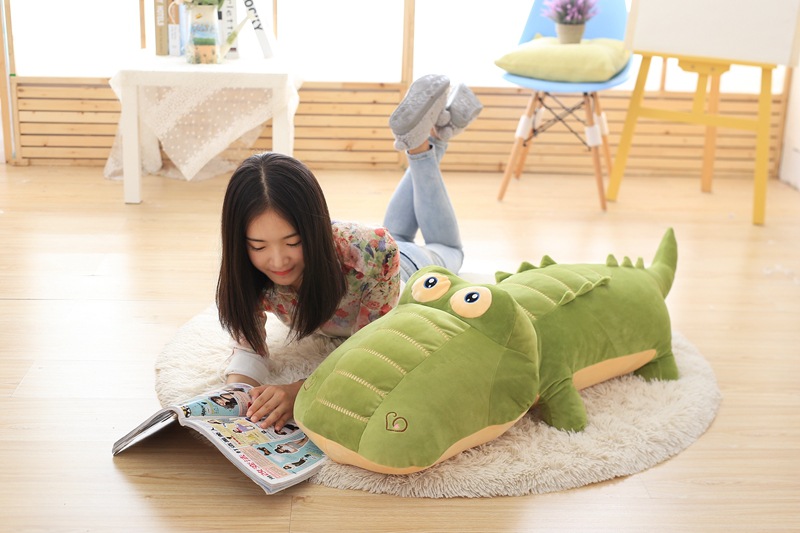 Gấu bông cá sấu bông đầu to mắt trố cute