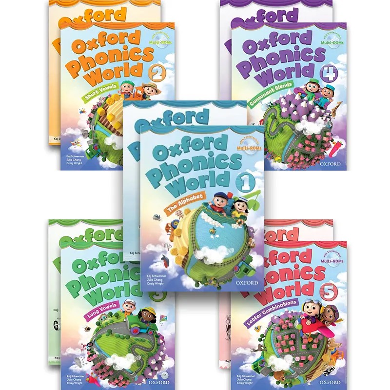 Sách - Oxford Phonics World 1, 2, 3, 4, 5 Students Book And Work book
