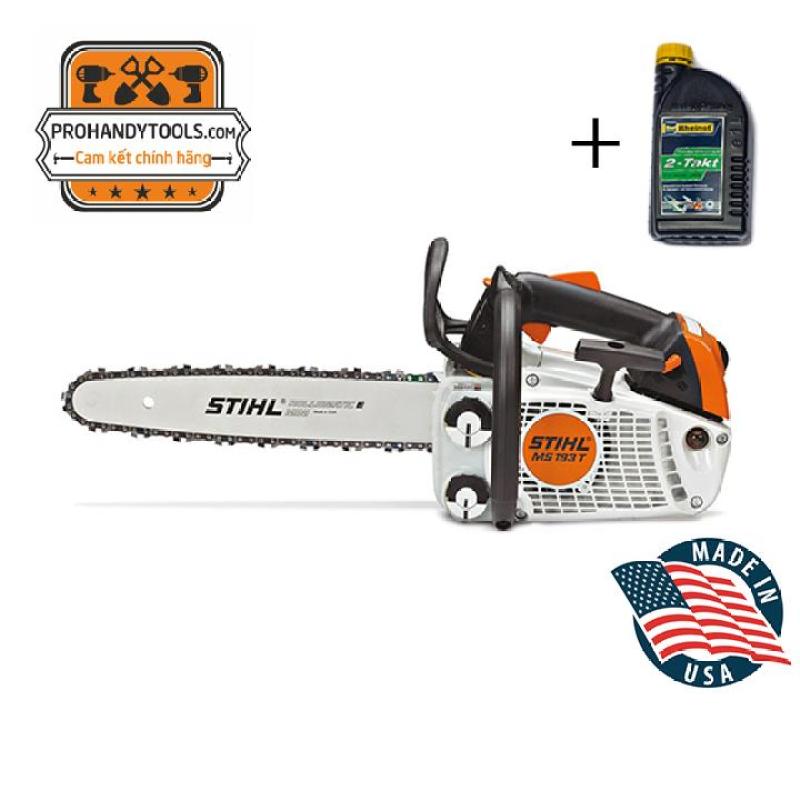 Máy Cưa Xích STIHL MS 193T Đồng Bộ Lam Xích 14in - Tặng Nhớt Rheinol Đức