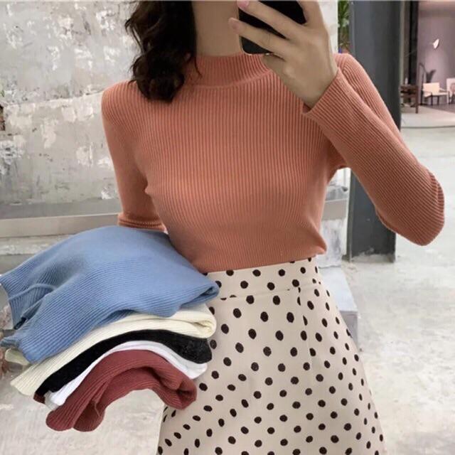 [HCM]Áo Cổ Lọ Nữ PHONG CÁCH SANG TRỌNG