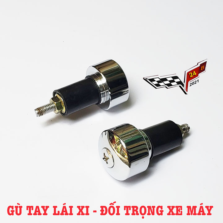 GÙ INOX KIỂU TRÒN GẮN TAY LÁI XE MÁY