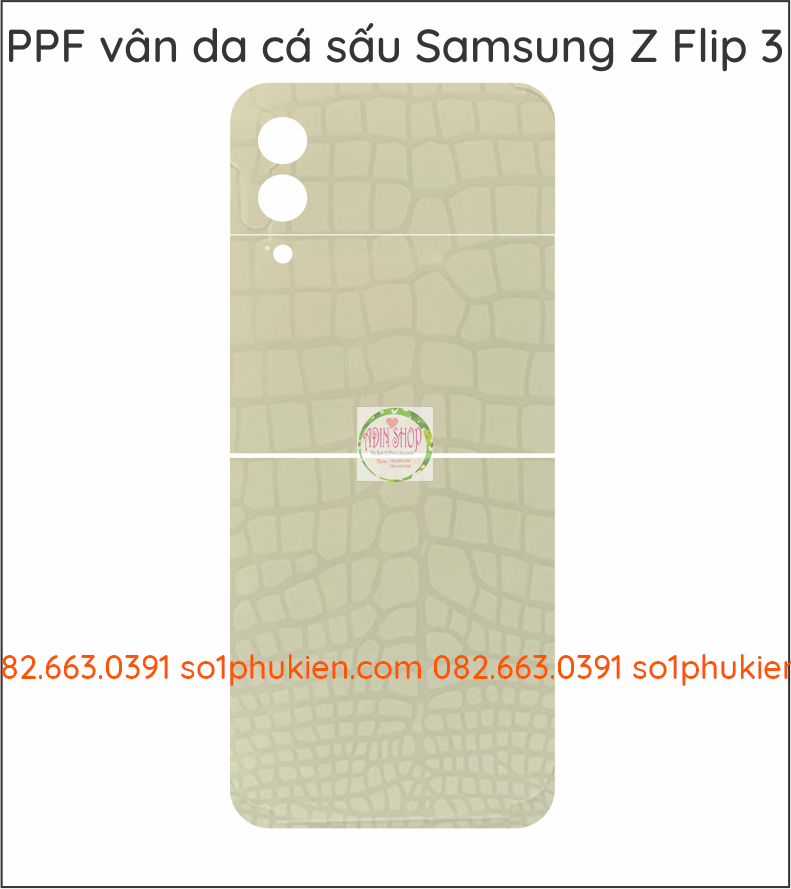 Dán PPF Samsung Z Flip 3 loại trong, nhám dành cho màn hình, mặt lưng
