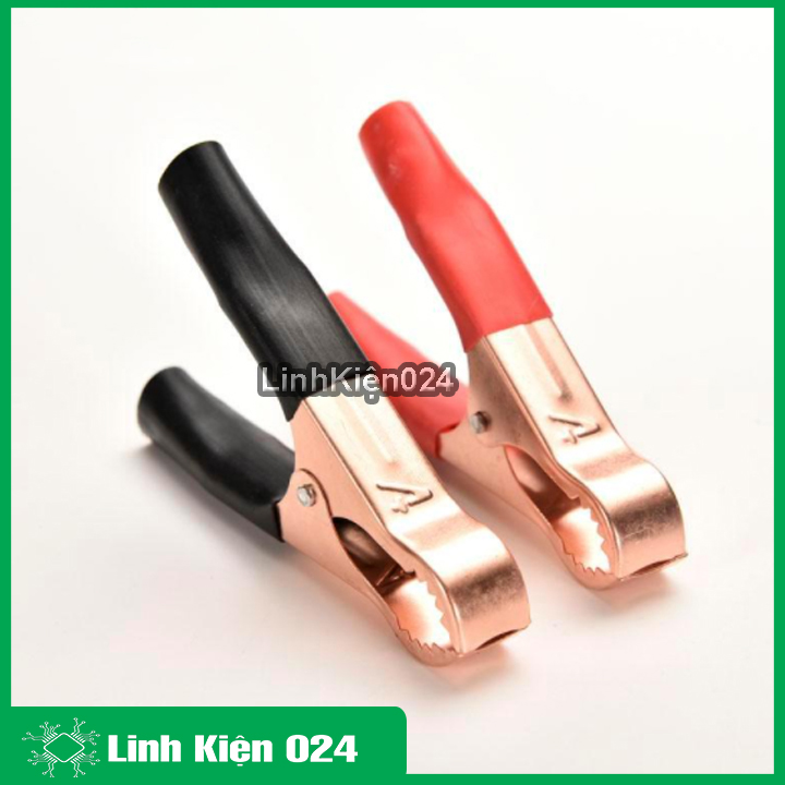 Kẹp bình ắc quy to 8cm ( 1 Đỏ - 1 Đen )