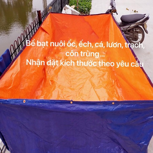 BỂ BẠT NUÔI CÁ, ỐC, ẾCH , LƯƠN ĐỦ KÍCH THƯỚC - 3*1*0,5