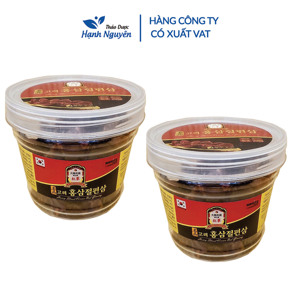 Hồng sâm thái lát tẩm mật ong Sambok - Thảo Dược Hạnh Nguyên