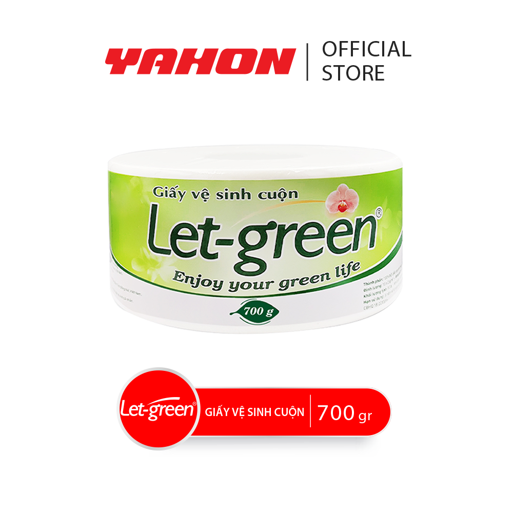 Giấy Vệ Sinh Cuộn 10x20cm LET-GREEN, 700G/Cuộn