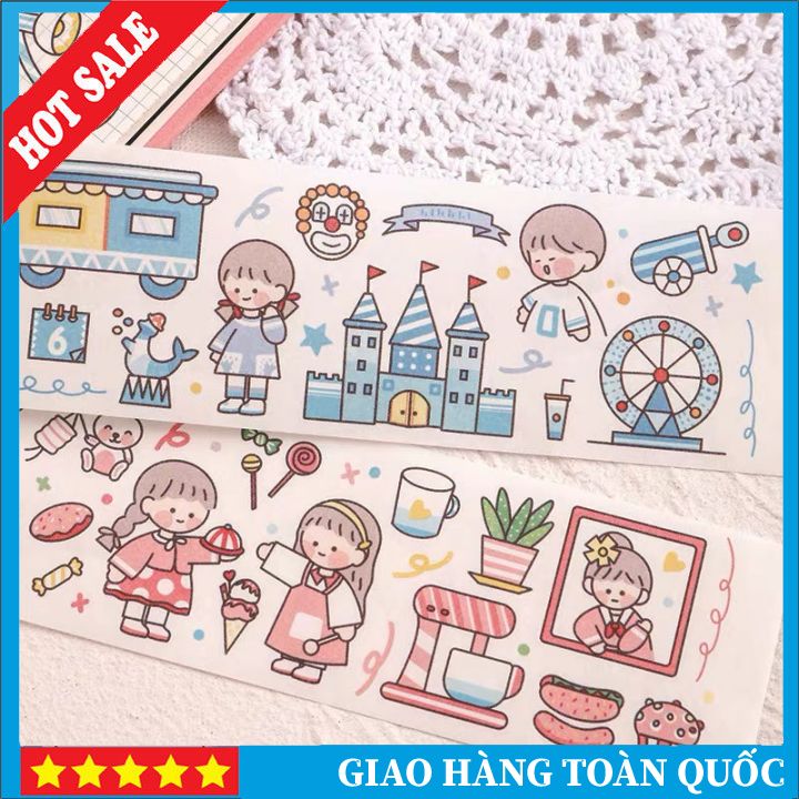 Sticker Cute Trang Trí Sổ Tay, Note Nhiều Mẫu