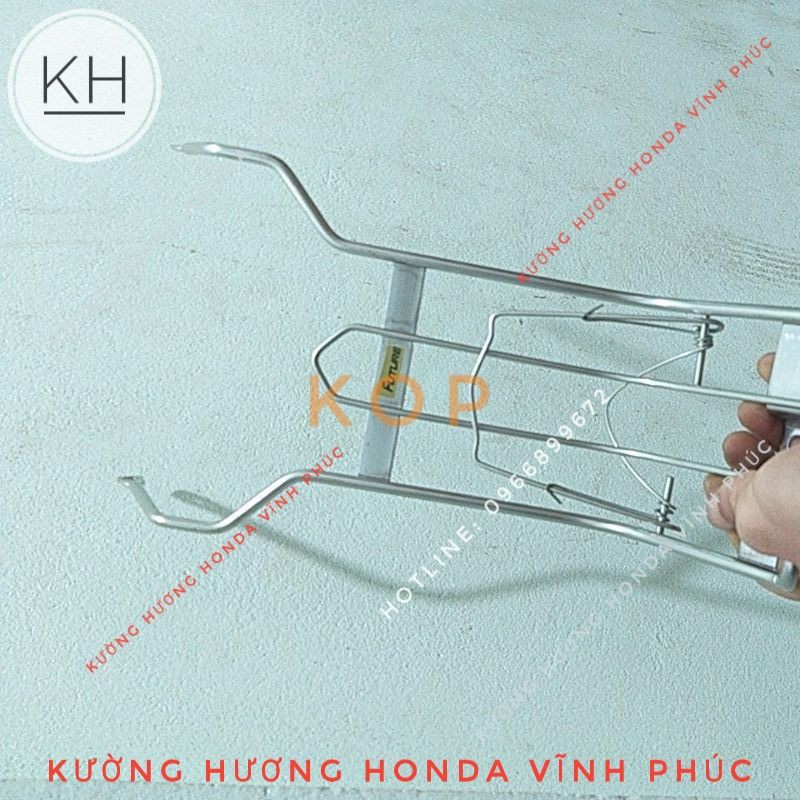 Baga INOX lắp xe Fu.ture1 ( Lượn hàng gắn giữa xe future 1 ) -7%