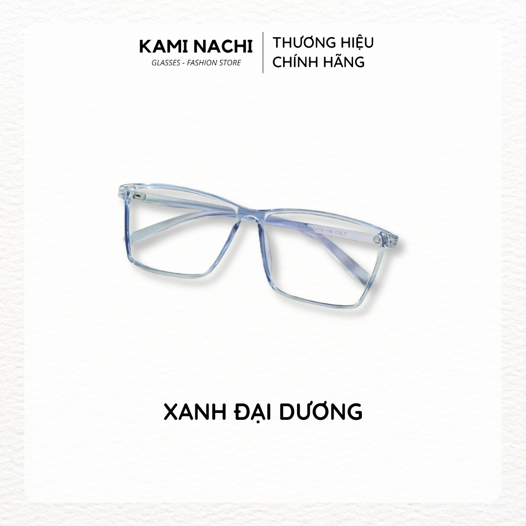 Gọng kính nhựa dáng vuông KAMI NACHI phong cách đơn giản 2394