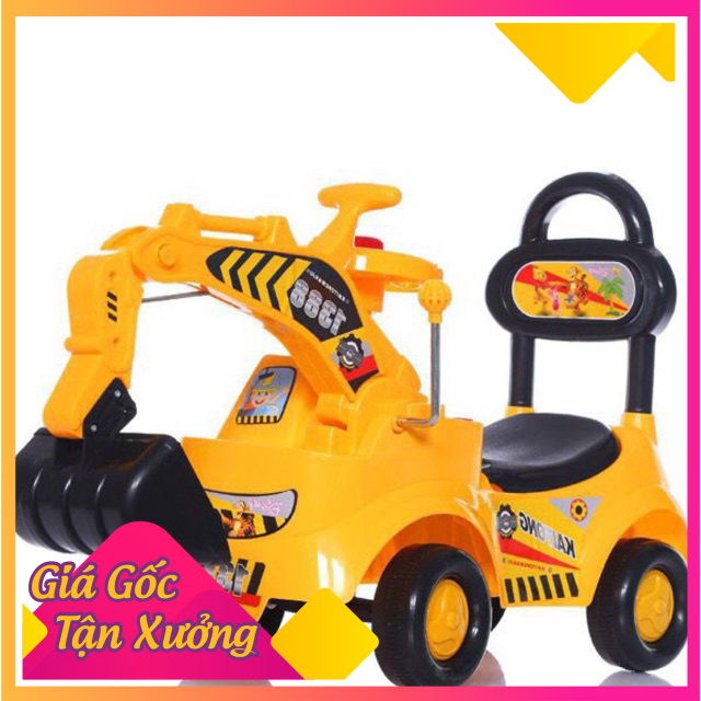 Xe cần cẩu, máy xúc, Xe chòi chân cao cấp cho bé, đồ chơi cho bé trong nhà Hàng Tốt