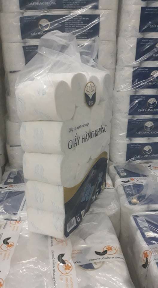 Giấy vệ sinh Hàng Không cao cấp (lốc 20 cuộn)
