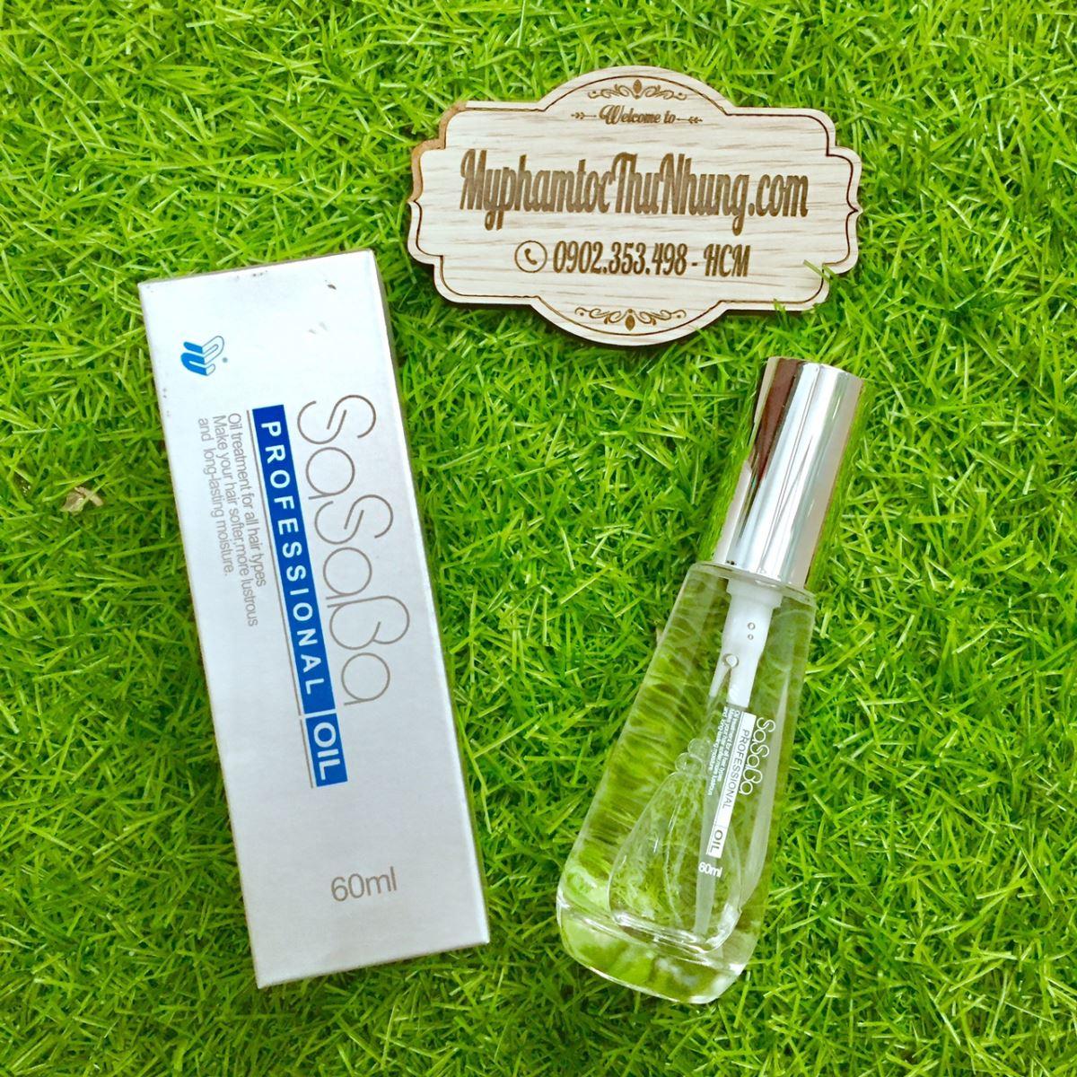 [HCM]TINH DẦU DƯỠNG BÓNG MƯỢT TÓC SASABA OIL (CHAI BẦU) 60ML