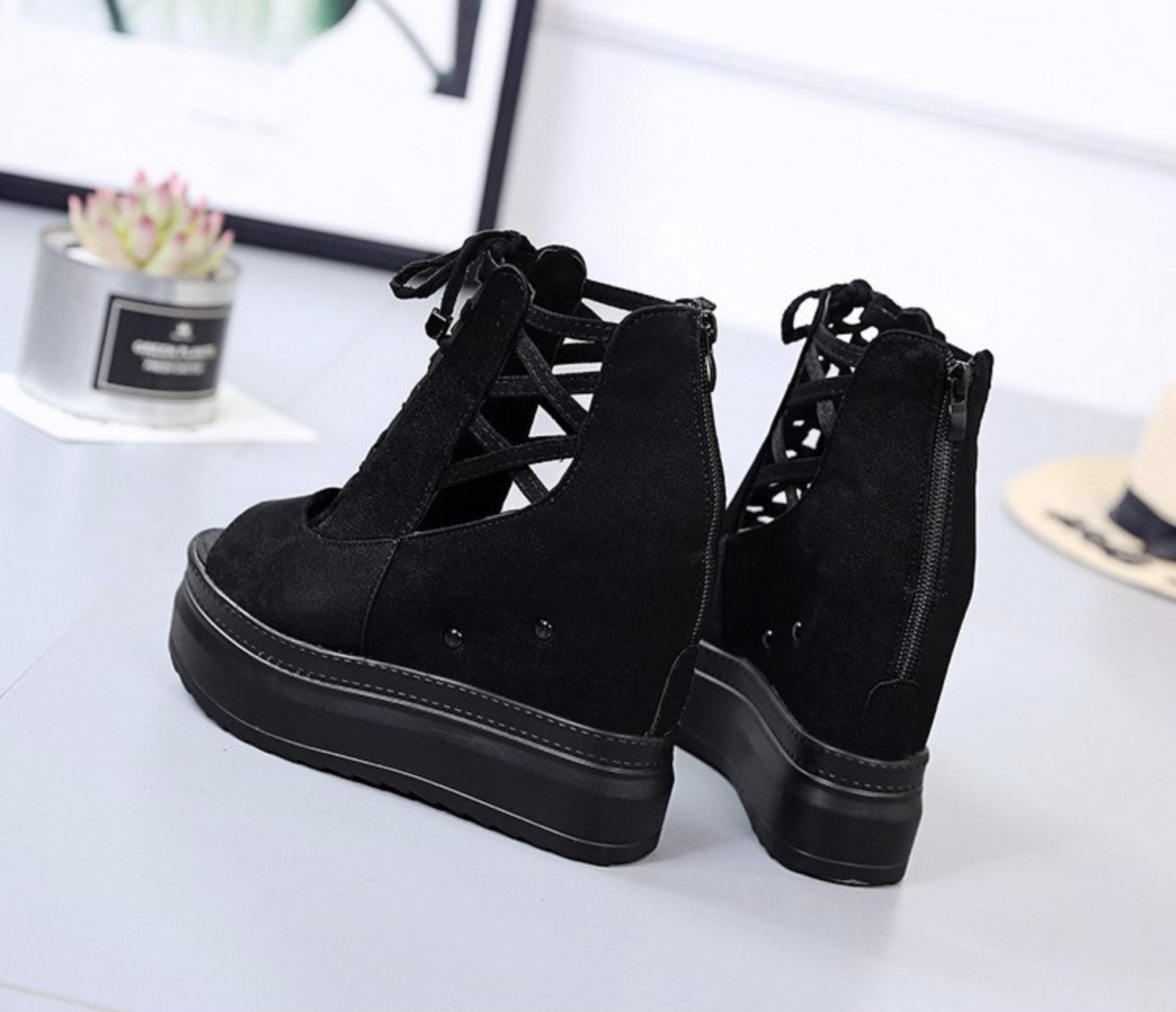 Giày Sandal nữ đế xuồng cá tính S115