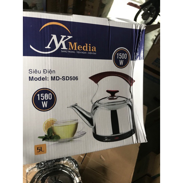 ❤️Siêu Tốc 5L Fujika / NK Media  ( Tự Ngắt Khi Sôi)
