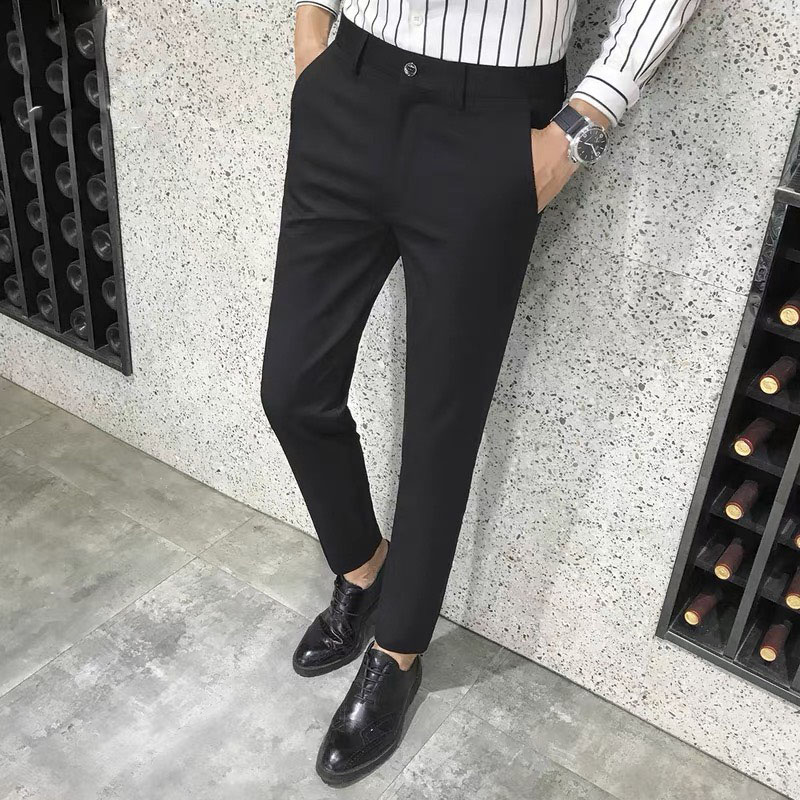 Quần ống nhỏ dáng ôm body hàng may kỹ vải đẹp co giãn mềm mượt fom ôm Hàn Quốc quần tây âu nam WIN