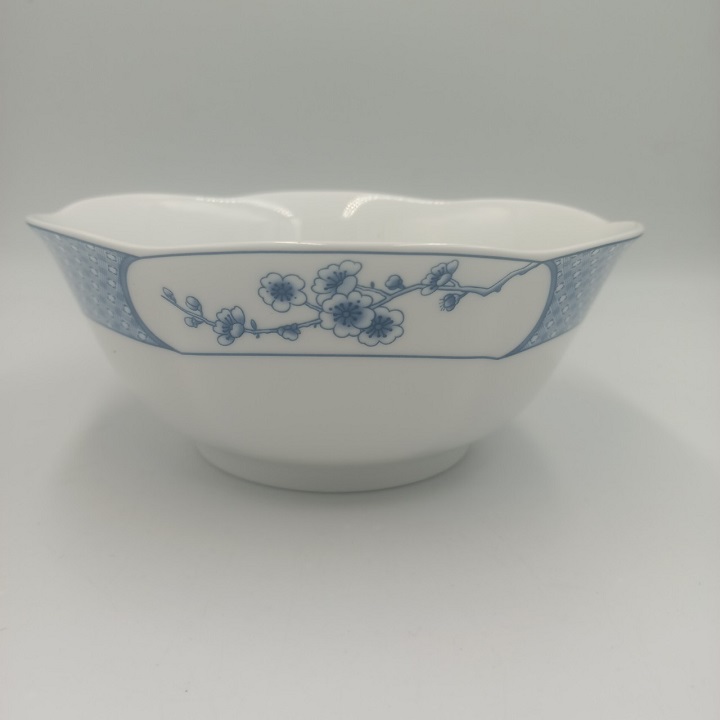 Green peach blossom Chuan Kuo porcelain soup bowl