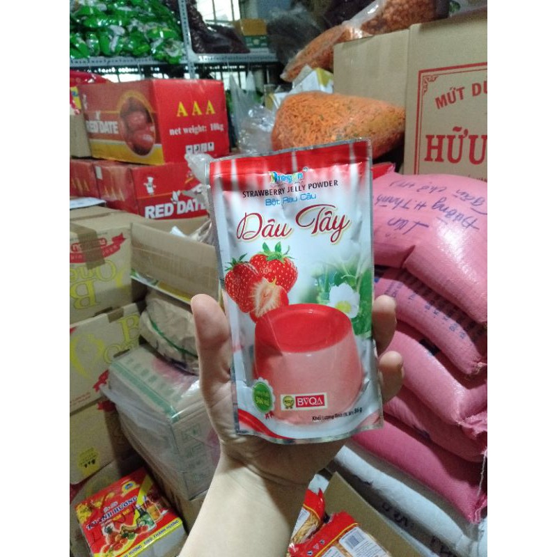 bột rau câu dâu tây  dragon [86g]
