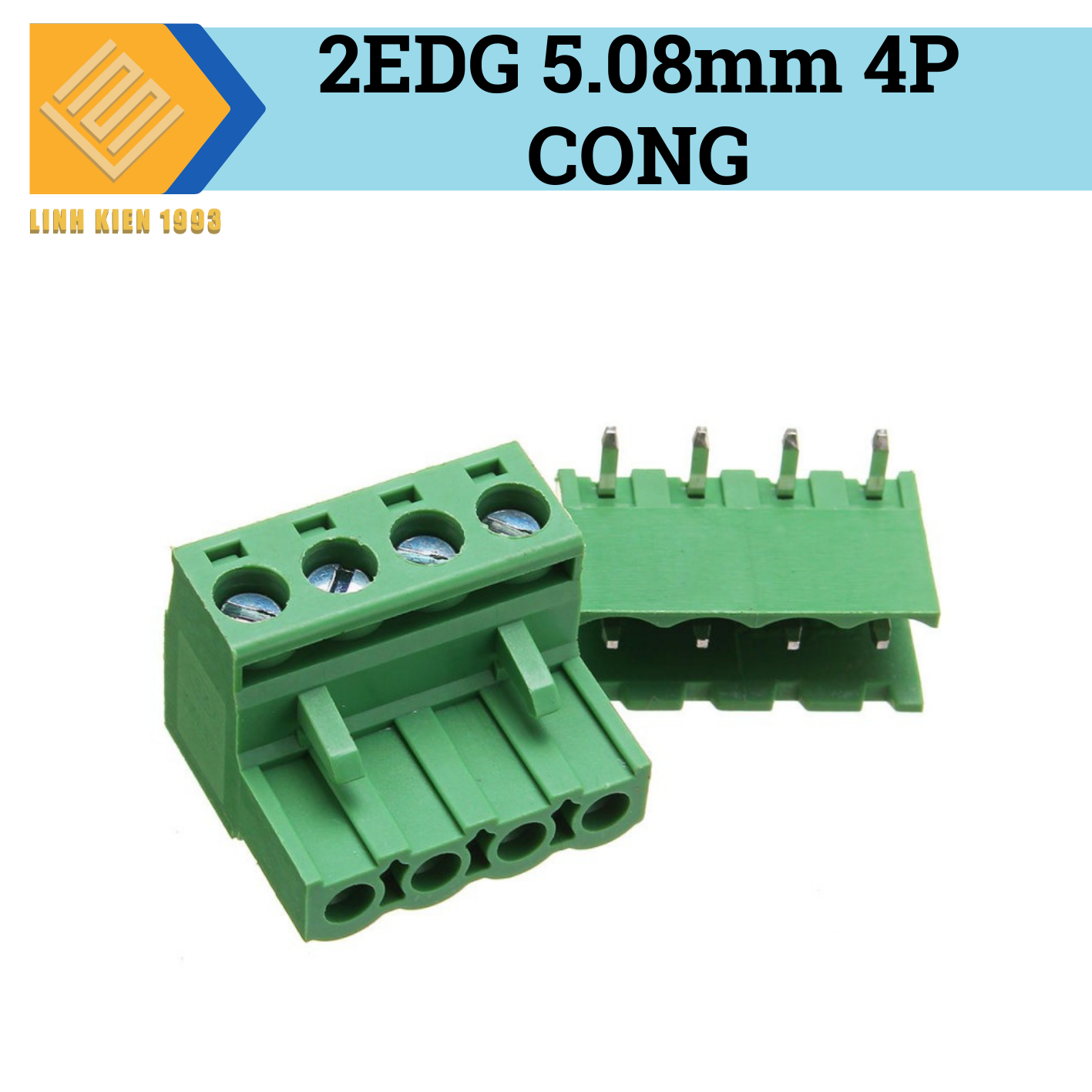 Terminal 4p - 2edg 5.08mm