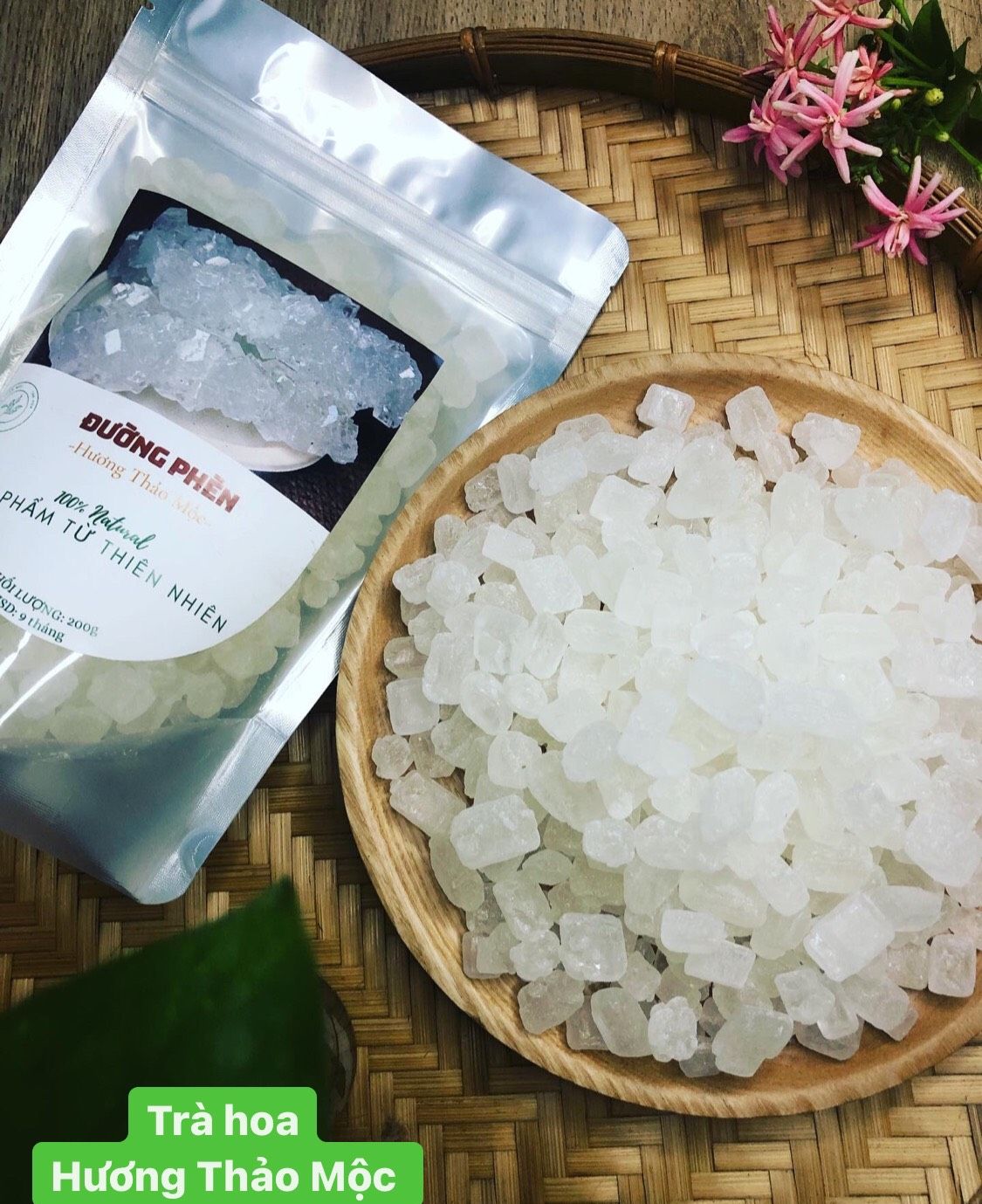 Đường Phèn Viên trắng Uống Trà 80g (Quảng Ngãi)