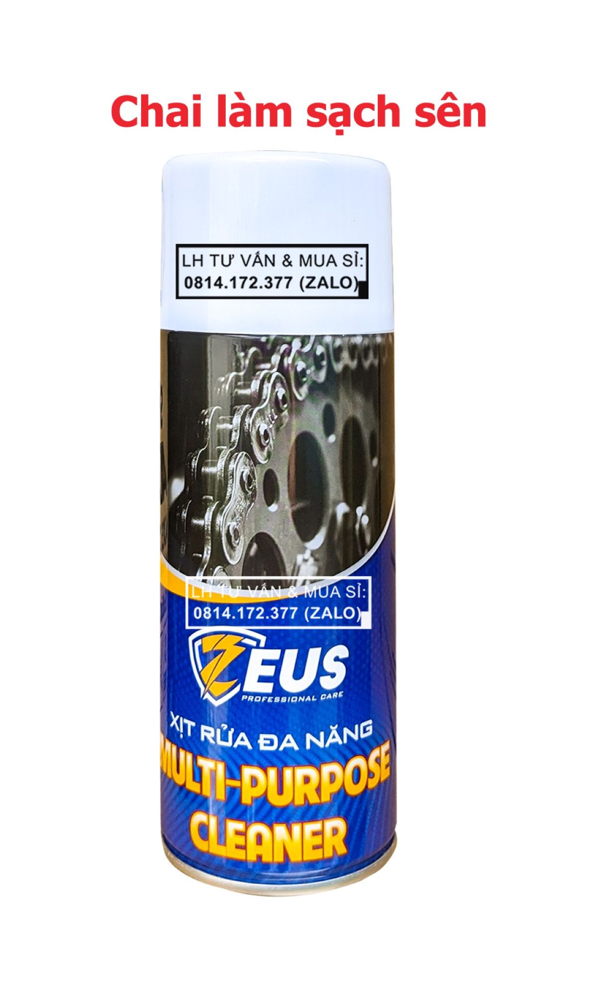 ( GIÁ KM ) Bộ Combo Xịt Vệ Sinh và Chai Dưỡng Sên Xe Máy Zeus 400ml + Cây chà sên 3D