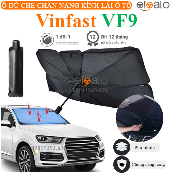 Ô dù che chắn nắng kính lái ô tô vinfast vf9 cao cấp - otoalo