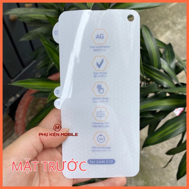 [HCM]Dán Ppf Dẻo Nhám Chống Vân Tay Dành Cho Samsung S8 S9 S8+ S9+ S10 S10+ Note8 Note9 Note10 Note10+