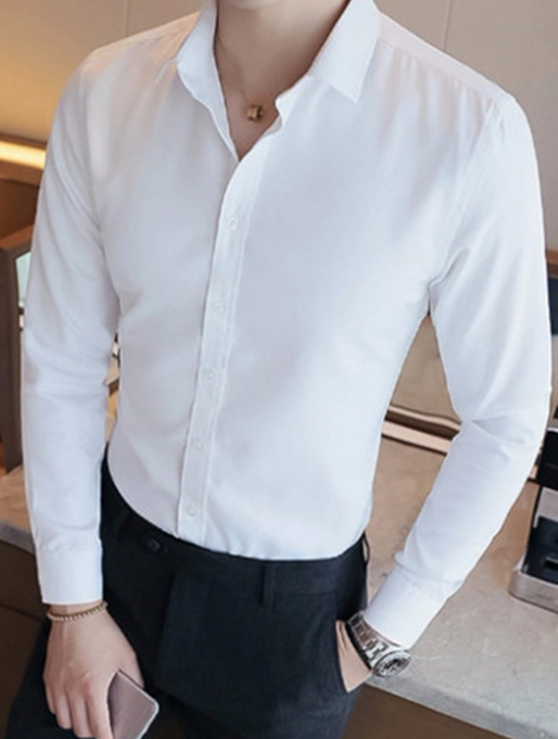 [HCM]Áo sơ mi dài tay màu đỏ đô