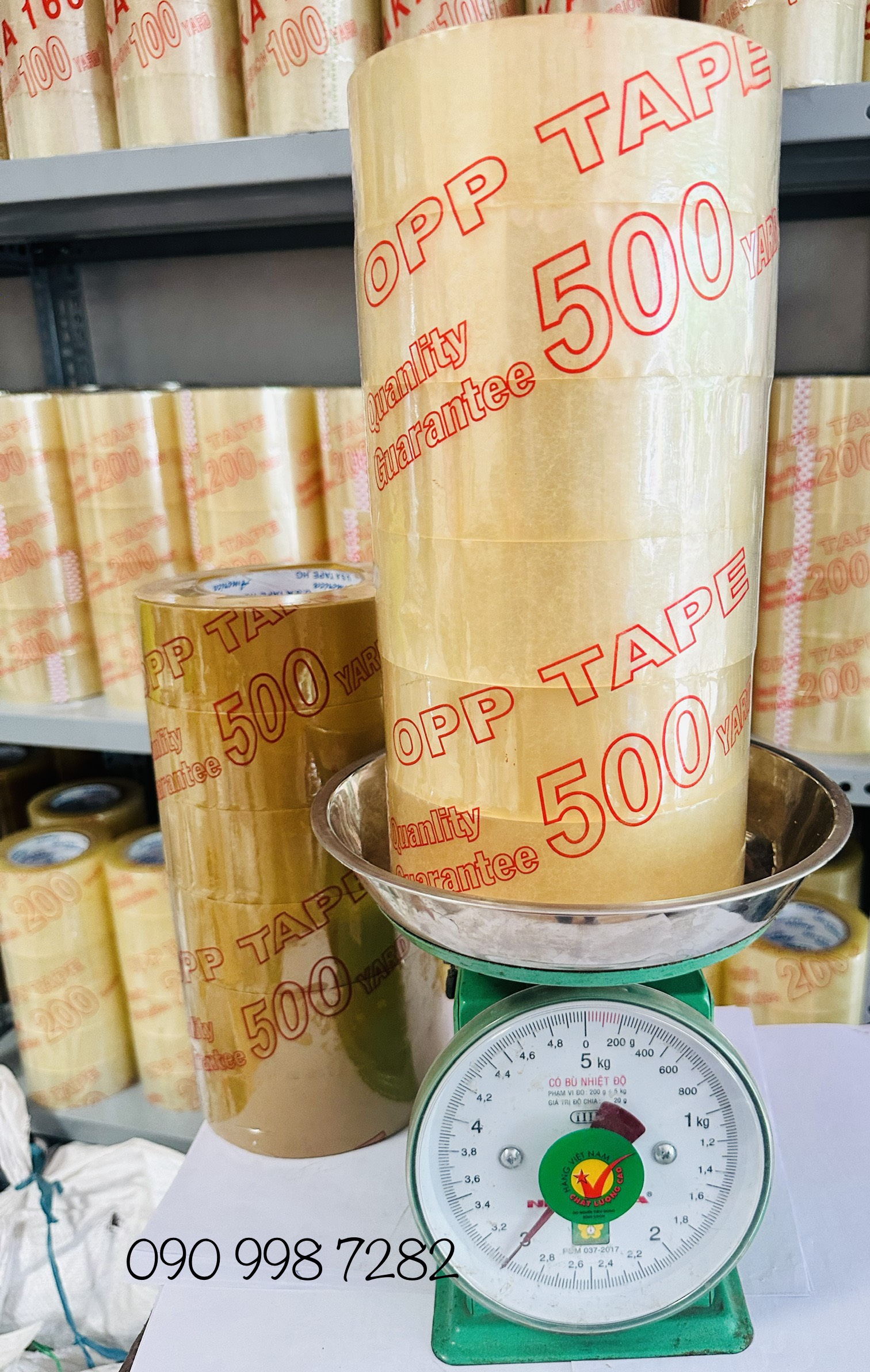 Băng Keo Trong Đục 3kg 500Y (6 Cuộn/ cây)