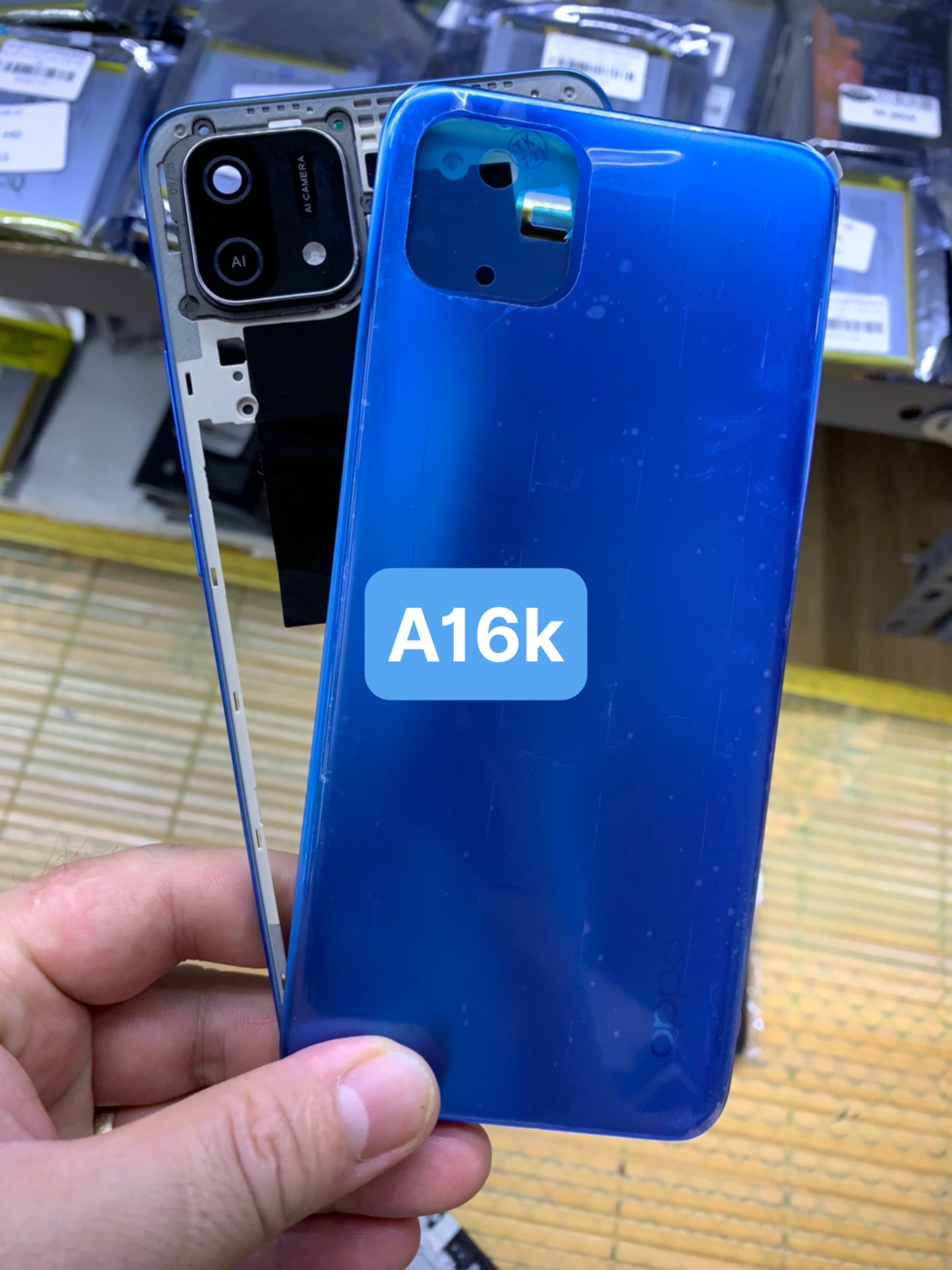 Lưng vỏ, viền. khung xương oppo A16k