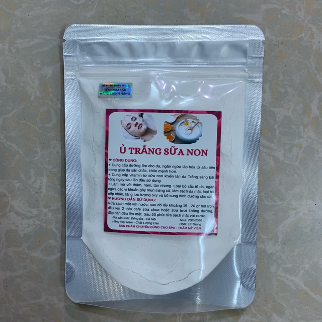 100gr Ủ Trắng sữa non dạng bột (kích trắng) từ thiên nhiên handmade