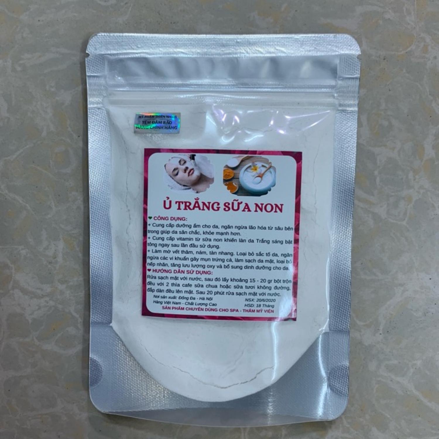 100gr Ủ Trắng sữa non dạng bột từ thiên nhiên handmade