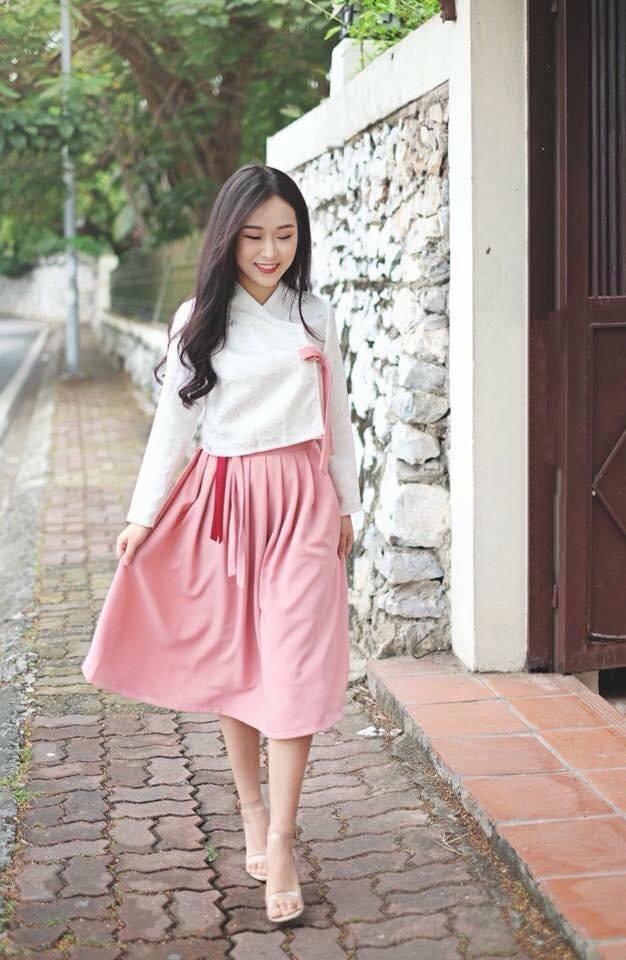 Đầm Hanbok Cách Tân Hàn Quốc Cực Xinh Xắn