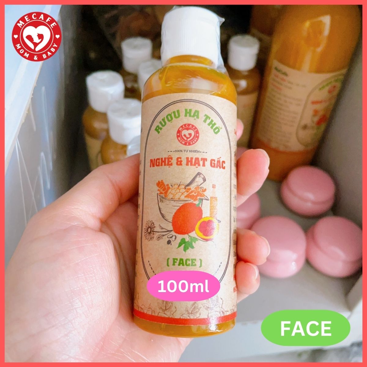 Cốt nghệ hạt gấc hạ thổ (dùng cho mặt)