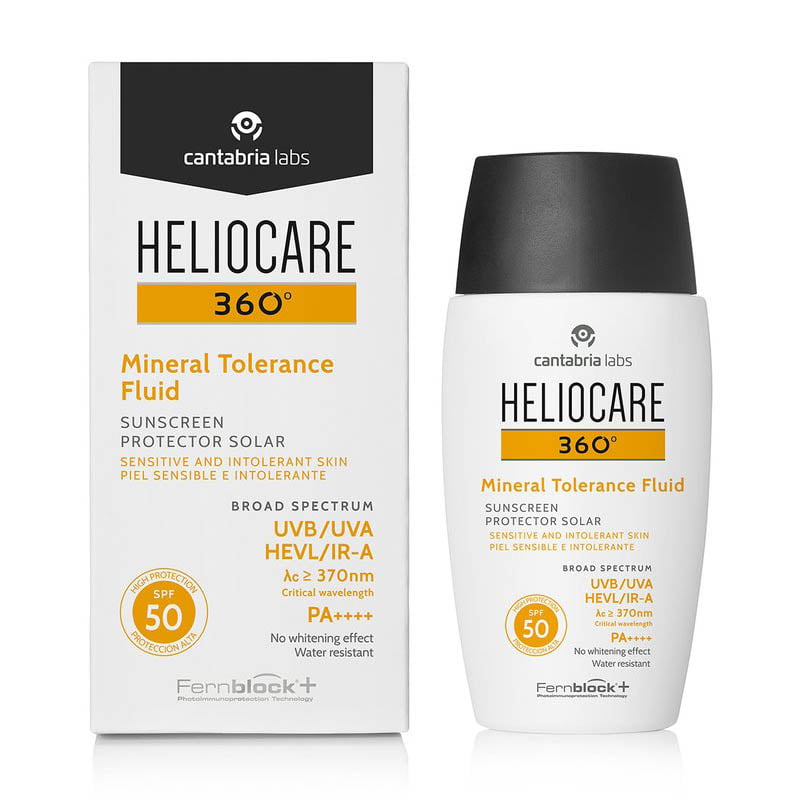 Kem chống nắng cho da nhạy cảm Heeliocare Mineral Tolerance Fluid SPF50 50ml
