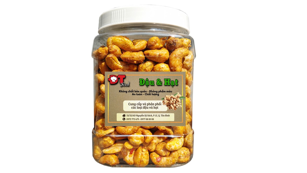 1Kg Hạt Điều Rang Tỏi Ớt Giòn Ngon