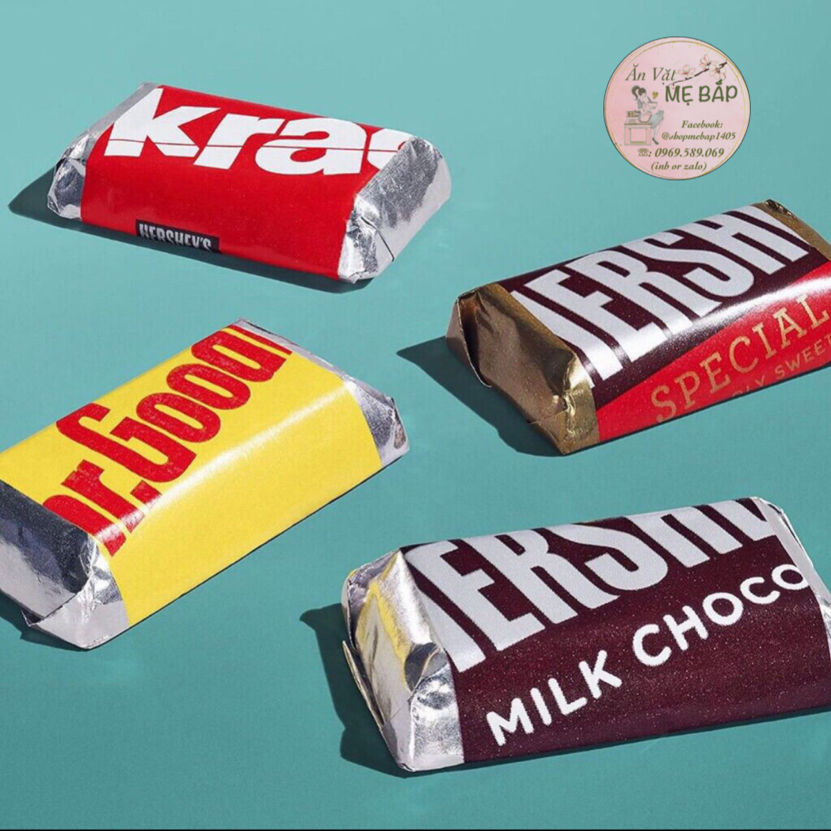 Kẹo Socola Hershey Mỹ Đủ Vị - Chocolate Shop Mẹ Bắp [Date 09/2022]