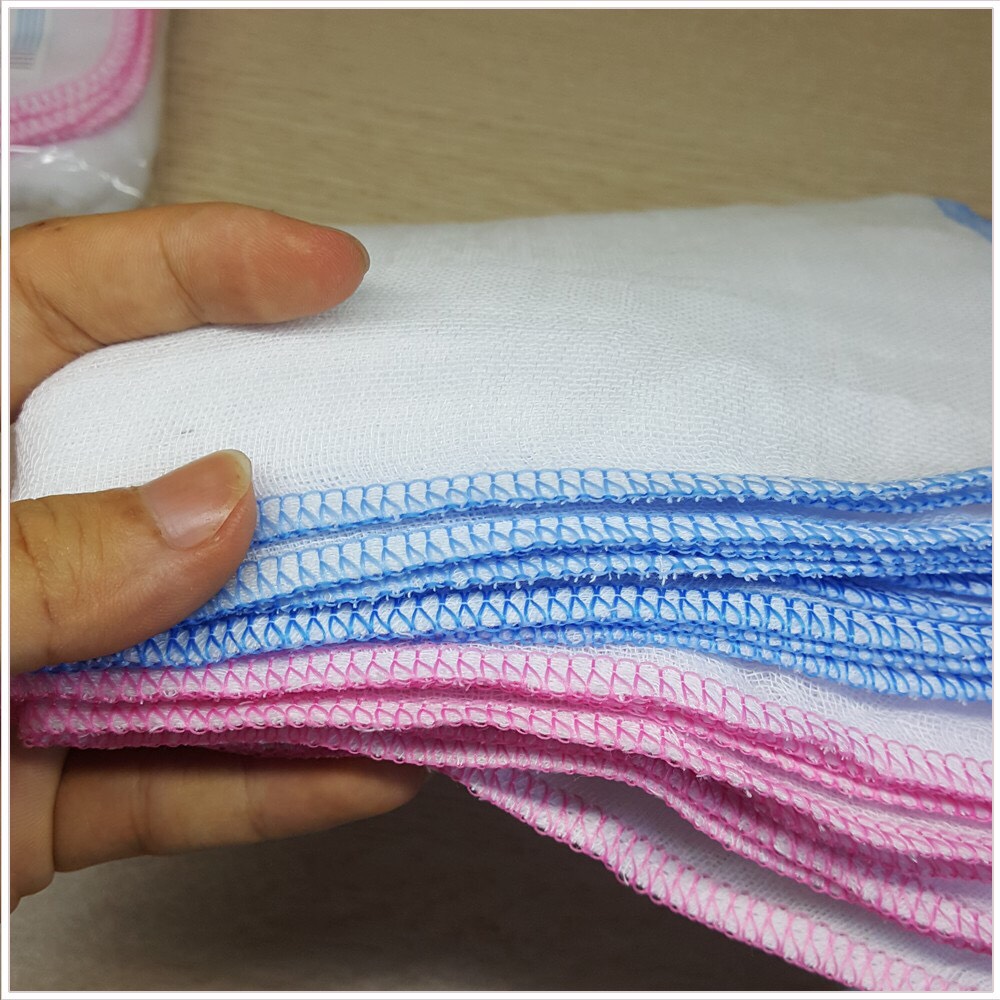 Khăn sữa KiBa siêu mềm 2 lớp 4 lớp (sét 10 chiếc)
