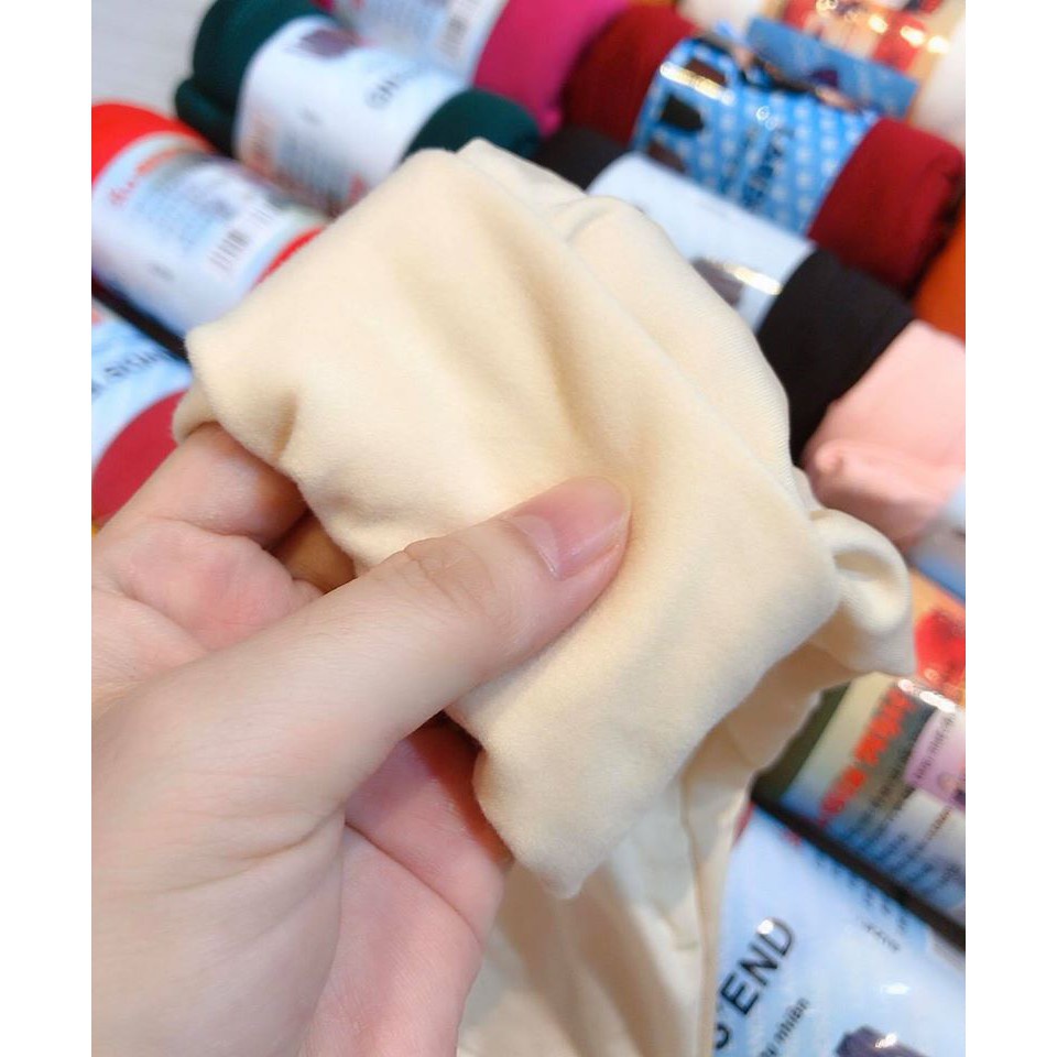 Áo giữ nhiệt cotton nỉ cổ cao cho nữ
