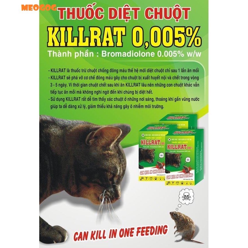 Thuốc diệt chuột Killrat 0.005% MEOGOG