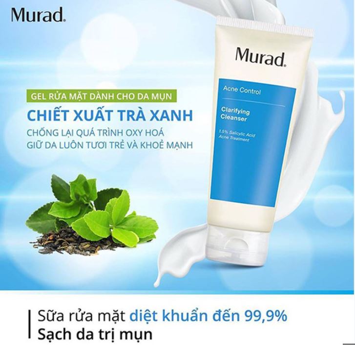 Sữa rữa mặt da mụn Murad clarifying cleanser