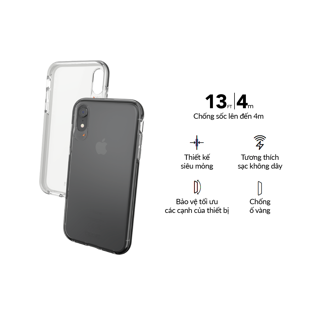 Ốp lưng chống sốc siêu mỏng, bảo vệ 3 lớp GEAR4 D3O Piccadilly iPhone Xs Max