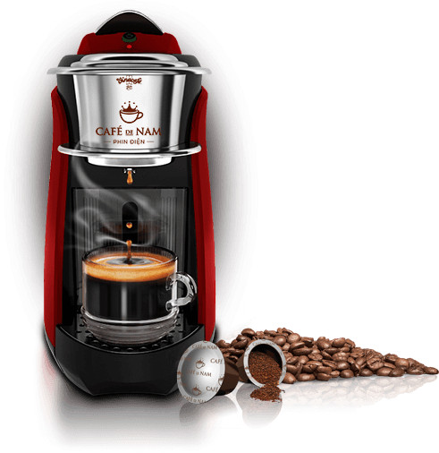 Máy Pha cà phê viên nén Vinacafe' De Nam phin điện