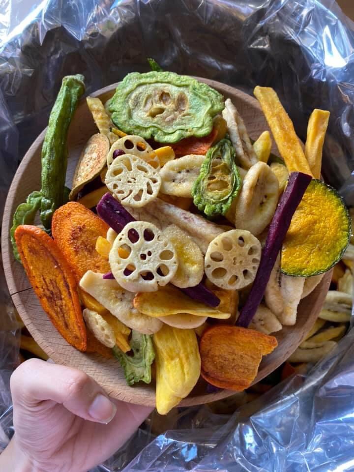 Rau củ Đà Lạt sấy thập cẩm gói 500gr