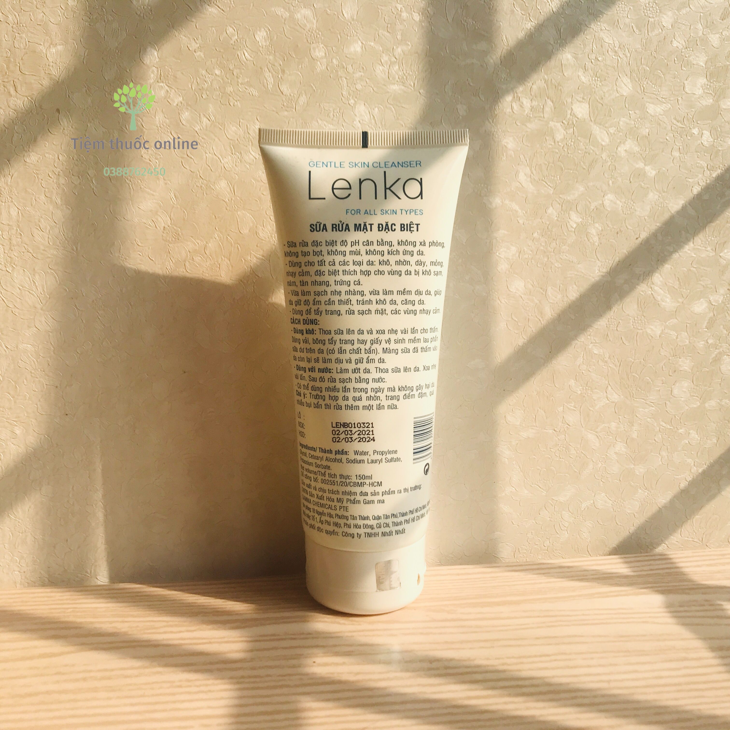 Sữa rửa mặt Lenka 150ml